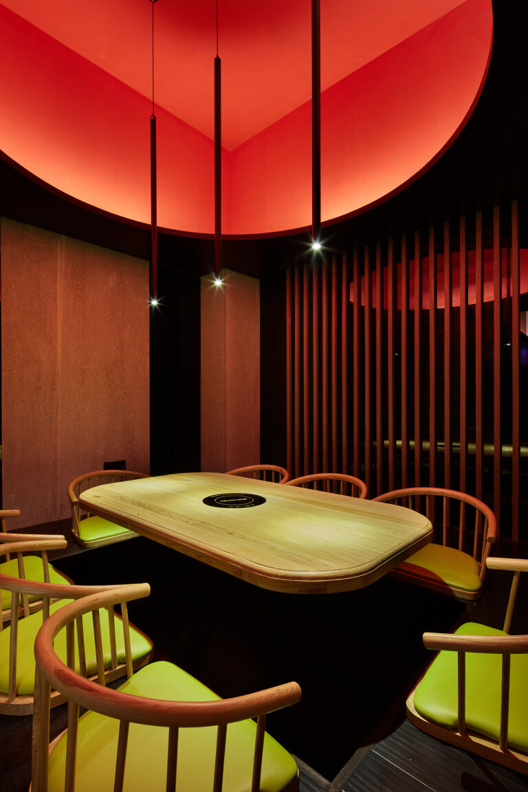 餐厅设计【独乐】日式小酒屋空间设计案例-包厢区
