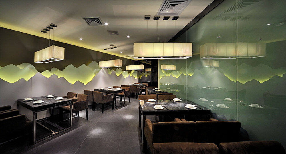 中餐厅设计【望江南】苍山万达店餐饮空间装修