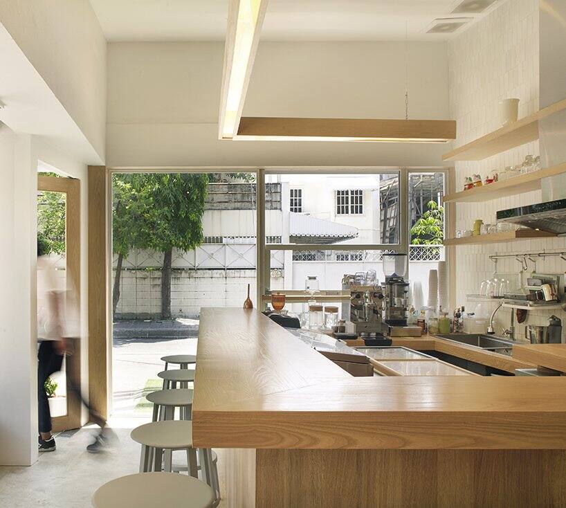 曼谷黑白极简咖啡店空间设计效果图分享