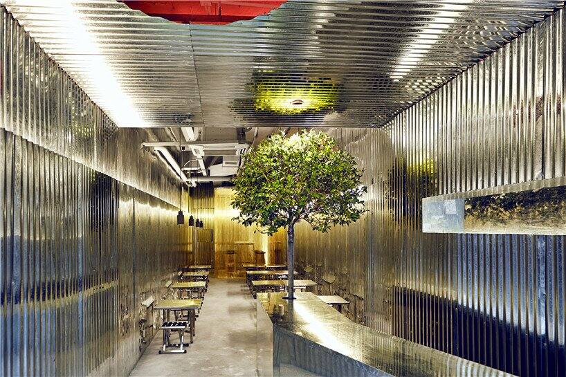 北京金属装饰主题烧烤酒吧空间设计效果图