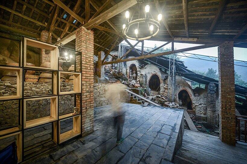 重庆湖西陶窑改造而成生态农庄餐厅设计图片