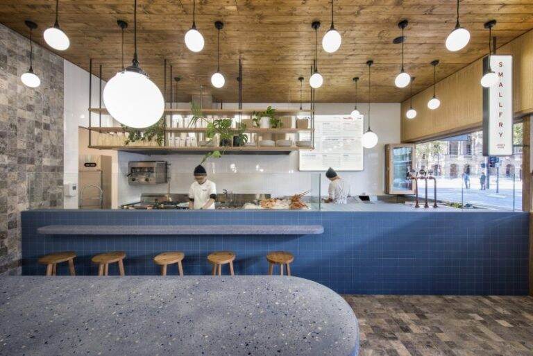 日本怀旧特色的炸鱼薯条餐厅空间设计效果图分享