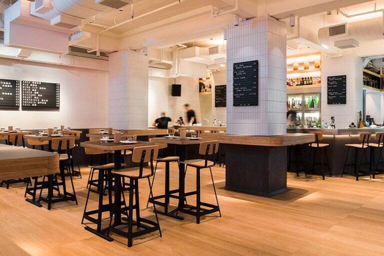 香港“yardbird”轻食餐厅设计展示包豪斯时代元素